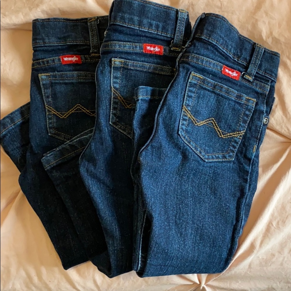 Dark wash wrangler jeans